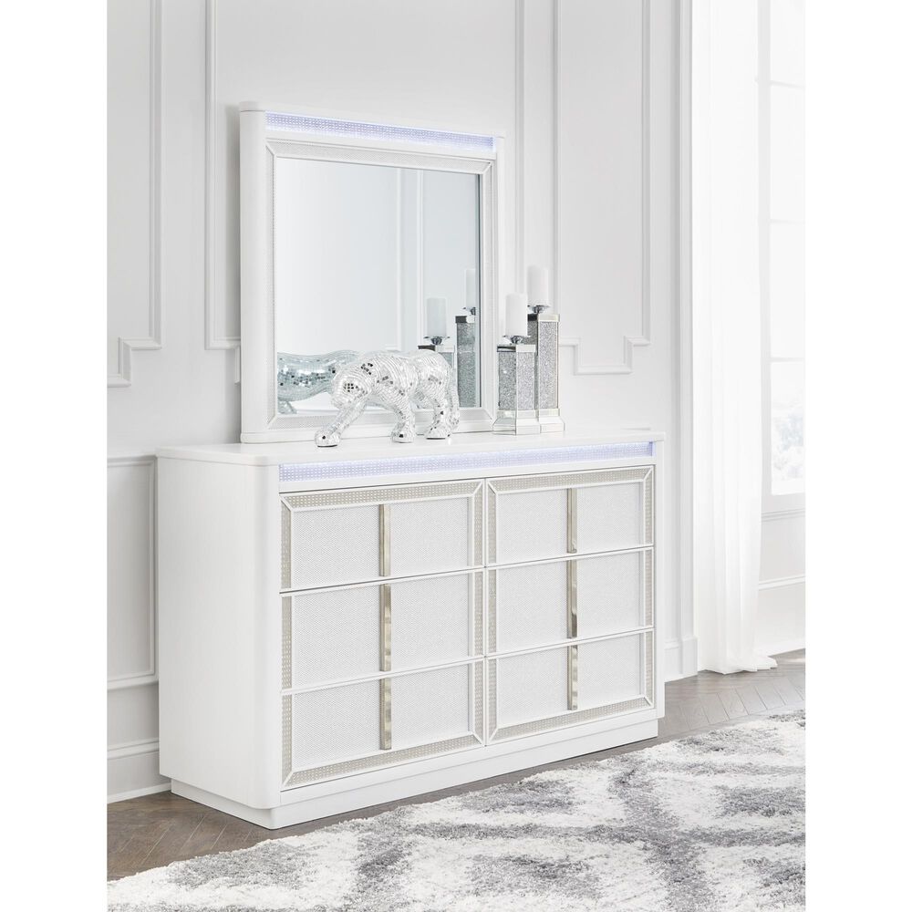 Millenium Chalanna 6-Drawer Dresser in White, , large