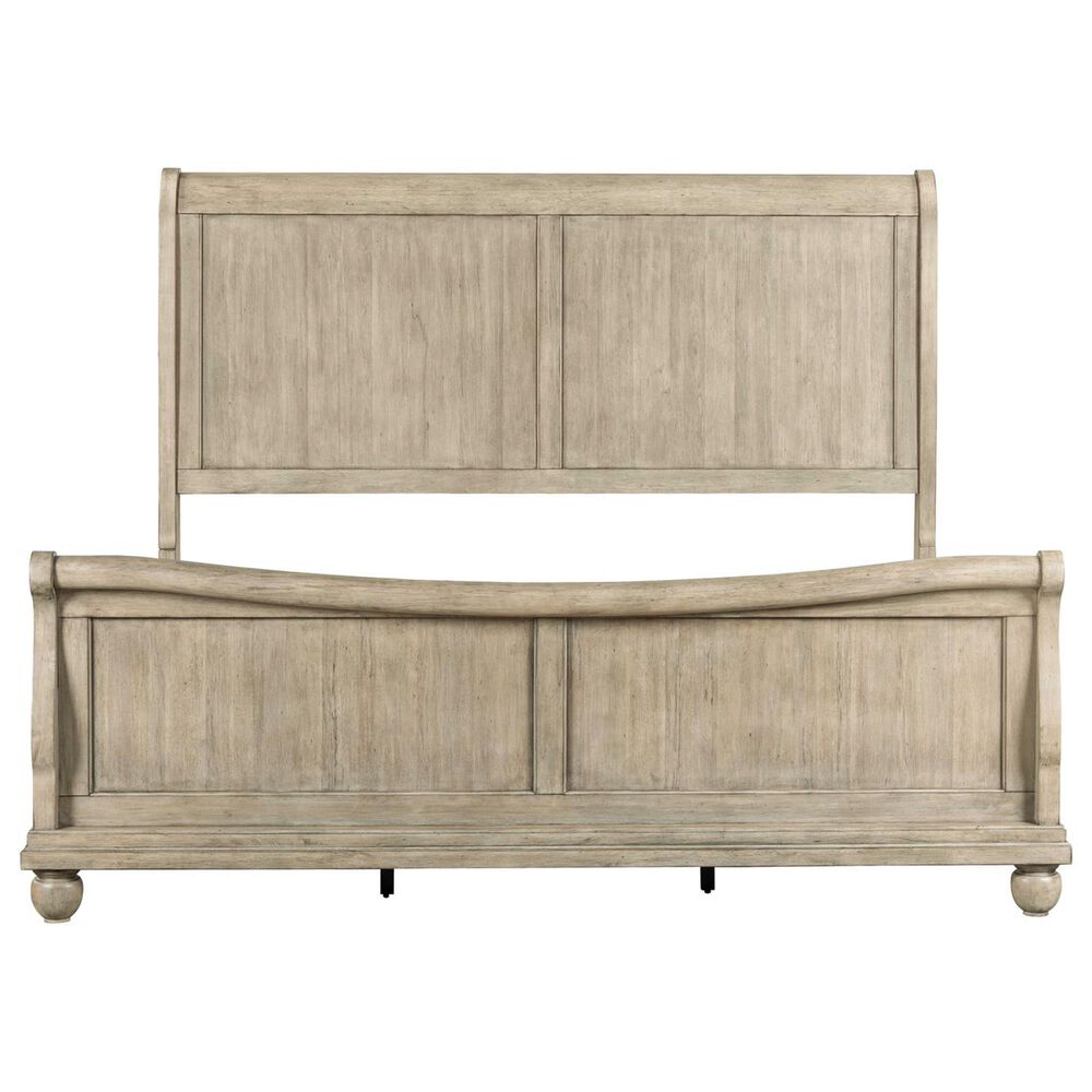 Belle Furnishings Rustic Traditions King Sleigh Bed in Saddle Tan, , large