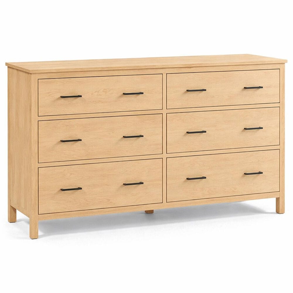 Archbold Furniture 2 West 6 Drawer Dresser Only in Oat, , large