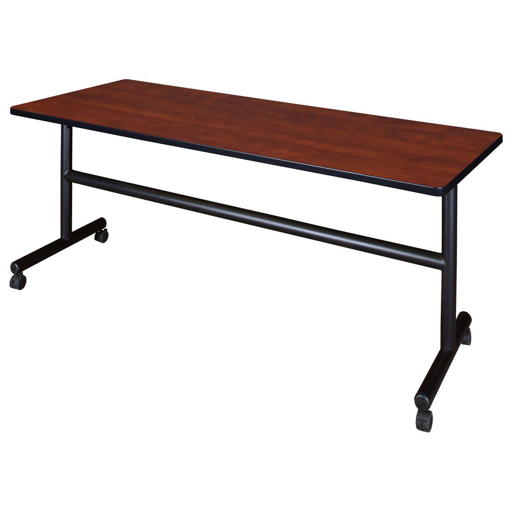 Regency Global Sourcing Kobe 3-Piece Mobile Training Table Set in Mahogany/ Black, , large