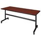 Regency Global Sourcing Kobe 3-Piece Mobile Training Table Set in Mahogany/ Black, , large