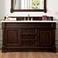 James Martin Vanities Brookfield 60" Single Bathroom Vanity in Burnished Mahogany with 3 cm Carrara White Marble Top and Rectangle Sink, , large