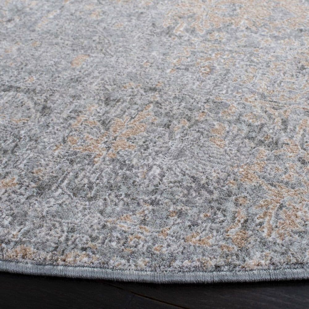Safavieh Webster WBS312G 6&#39;7&quot; Round Grey and Beige Area Rug, , large
