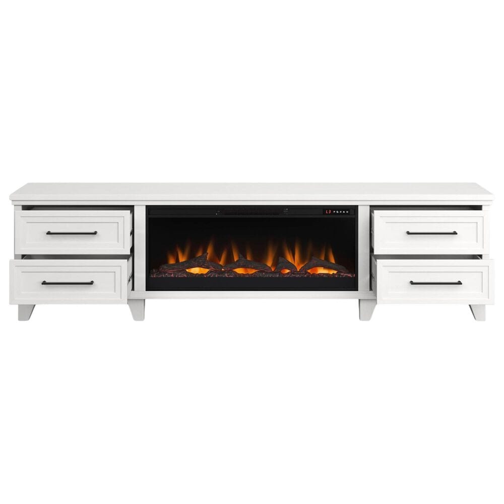 Legends Home Sonoma 95" Fireplace Console in Jasmine White Wash, , large