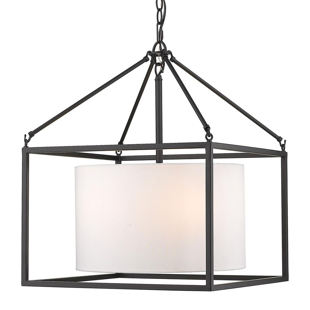 Golden Lighting Manhattan 5-Light Chandelier in Matte Black, , large