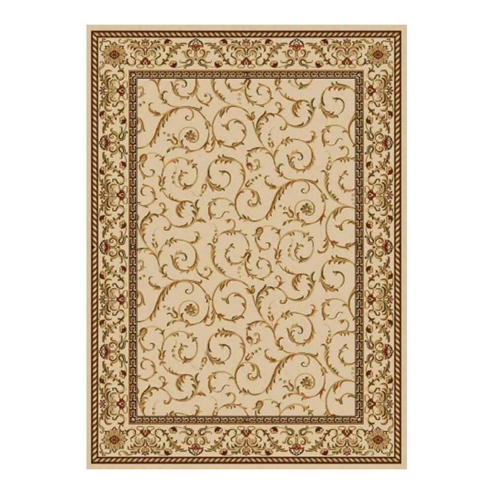 Radici USA Bergamo 1599 5'5" x 7'7" Ivory Area Rug, , large