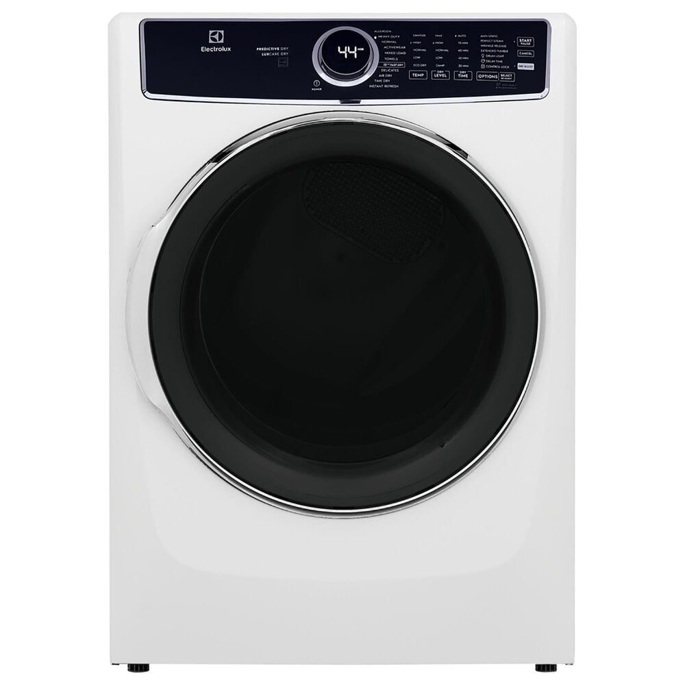 Electrolux 8 Cu. Ft. Front Load Gas Dryer with Steam in White, , large
