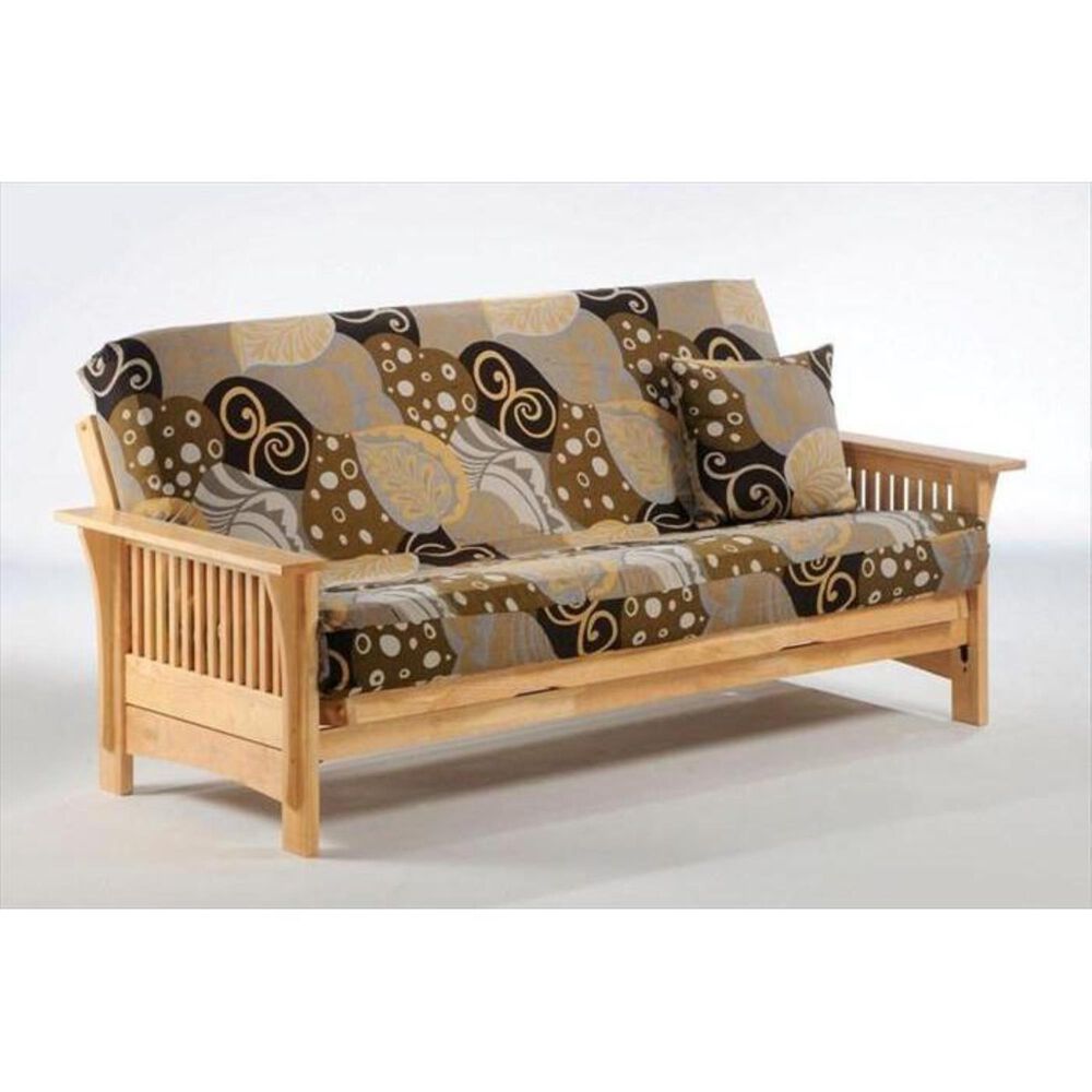 New Day Furniture Autumn Full Futon Frame Only in Natural , , large
