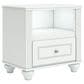 Ashley Kozlani 4-Piece Twin Panel Storage Bedroom Set in Matte White, , large