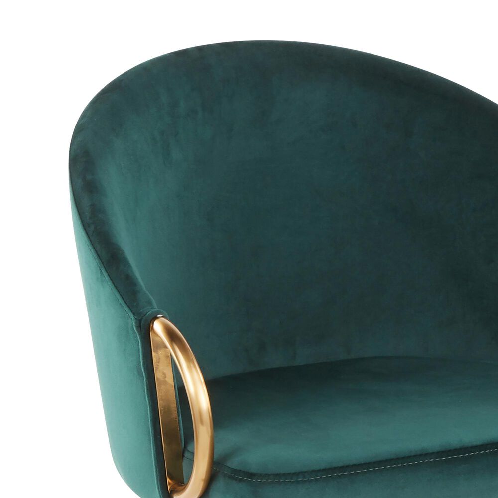 Lumisource Claire Chair in Emerald Green/Gold, , large