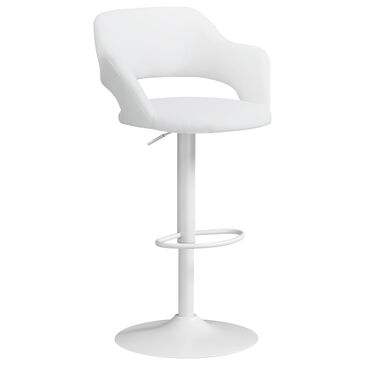 Monarch Specialties Swivel Bar Stool in White, , large