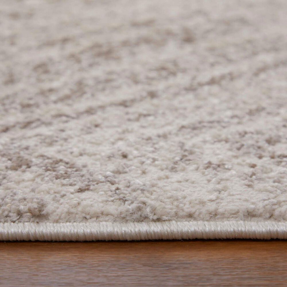 Feizy Vancouver 39NPF 4&#39; x 6&#39; Beige and Brown Area Rug, , large