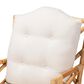 Baxton Studio Sonia Rattan Arm Chair in White, , large