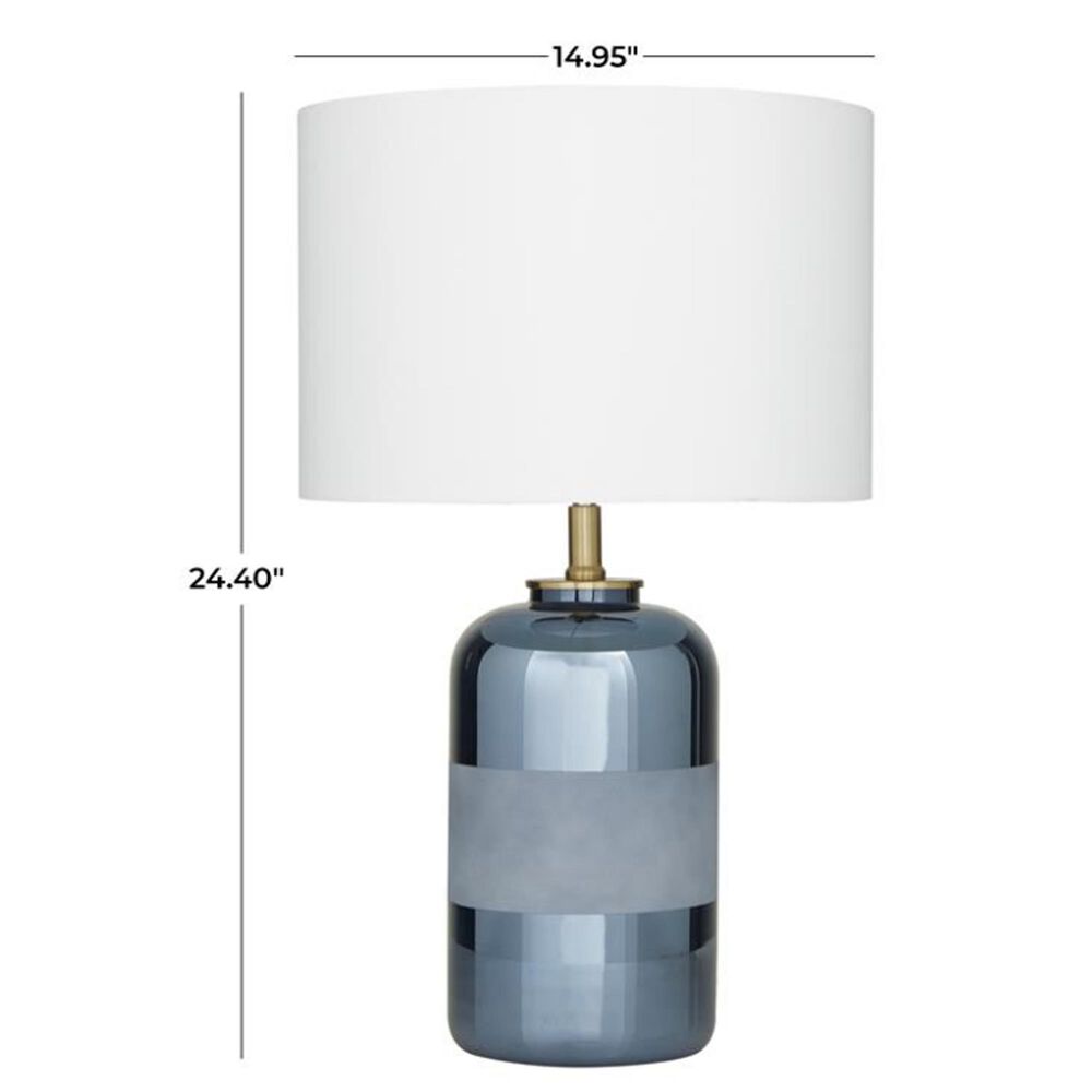 Maple and Jade Blue Ceramic Table Lamp, , large