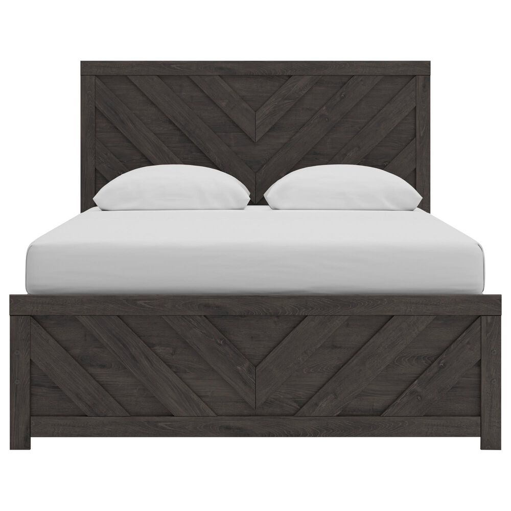 Ashley Prendonea Queen Panel Bed in Dark Charcoal, , large