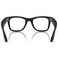 Rayban Glasses Wayfarer Gen 2 50mm Sunglasses with Clear Lenses in Matte Black, , large