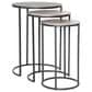 Uttermost Erik Nesting Tables in Aged Black and Antiqued Nickel, , large