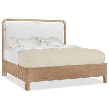 HOOKER Banyon Bay King Upholstered Panel Bed in Desert Oak, , large