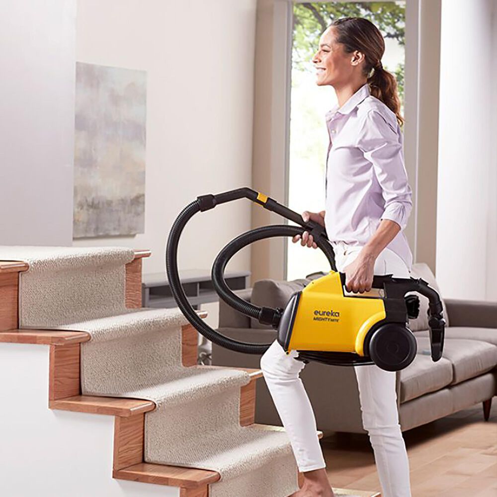 Englewood Mighty Mite Canister Vacuum Cleaner in Yellow and Black, , large