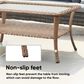 Sunwell Garden Outdoor Coffee Table with Shelf in Yellow, , large