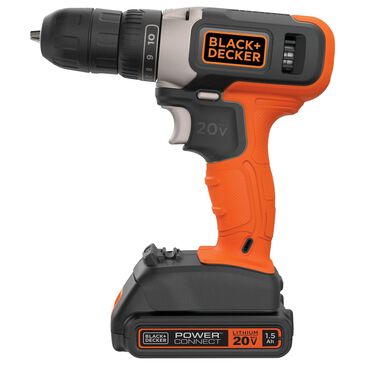 Black & Decker 20V Max Cordless Drill and Driver in Black and Orange, , large
