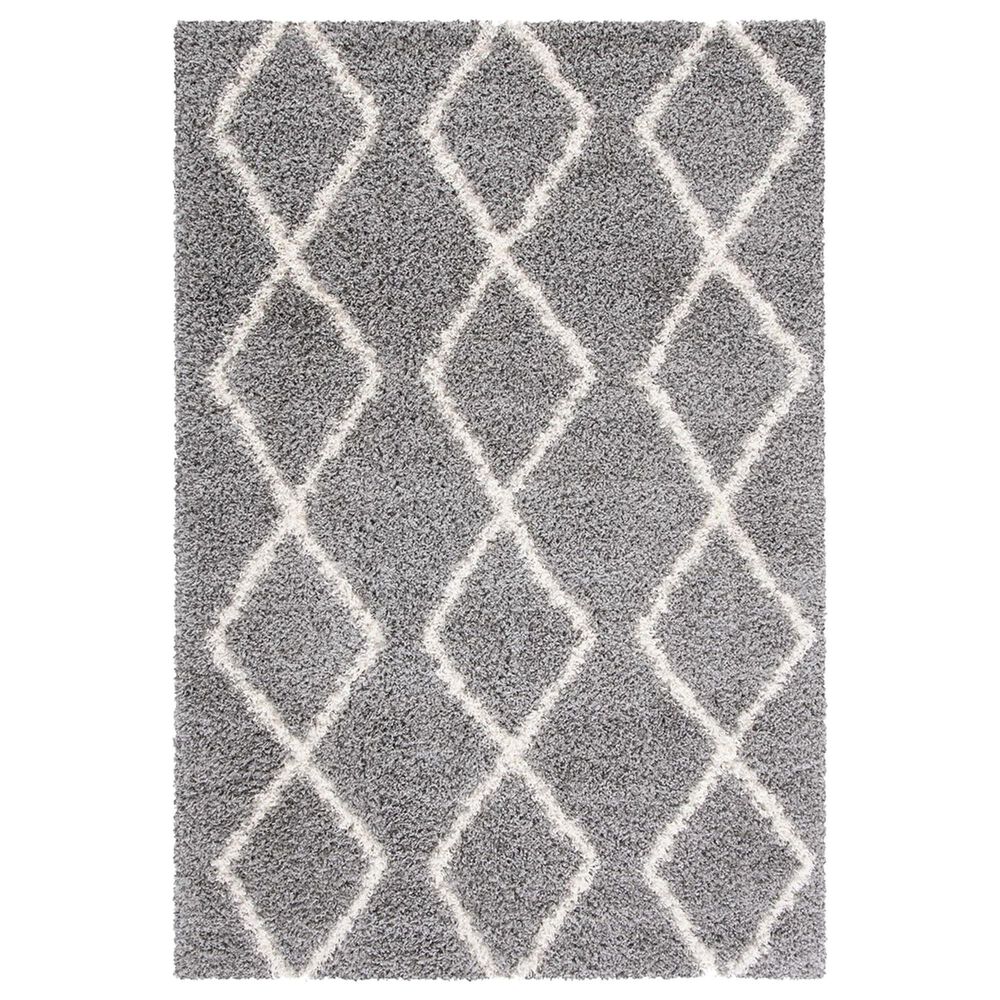Safavieh Venus Shag VNS682J 4" x 6" Grey and Ivory Area Rug, , large