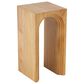 Maple and Jade Cutout Arch End Table in Brown, , large