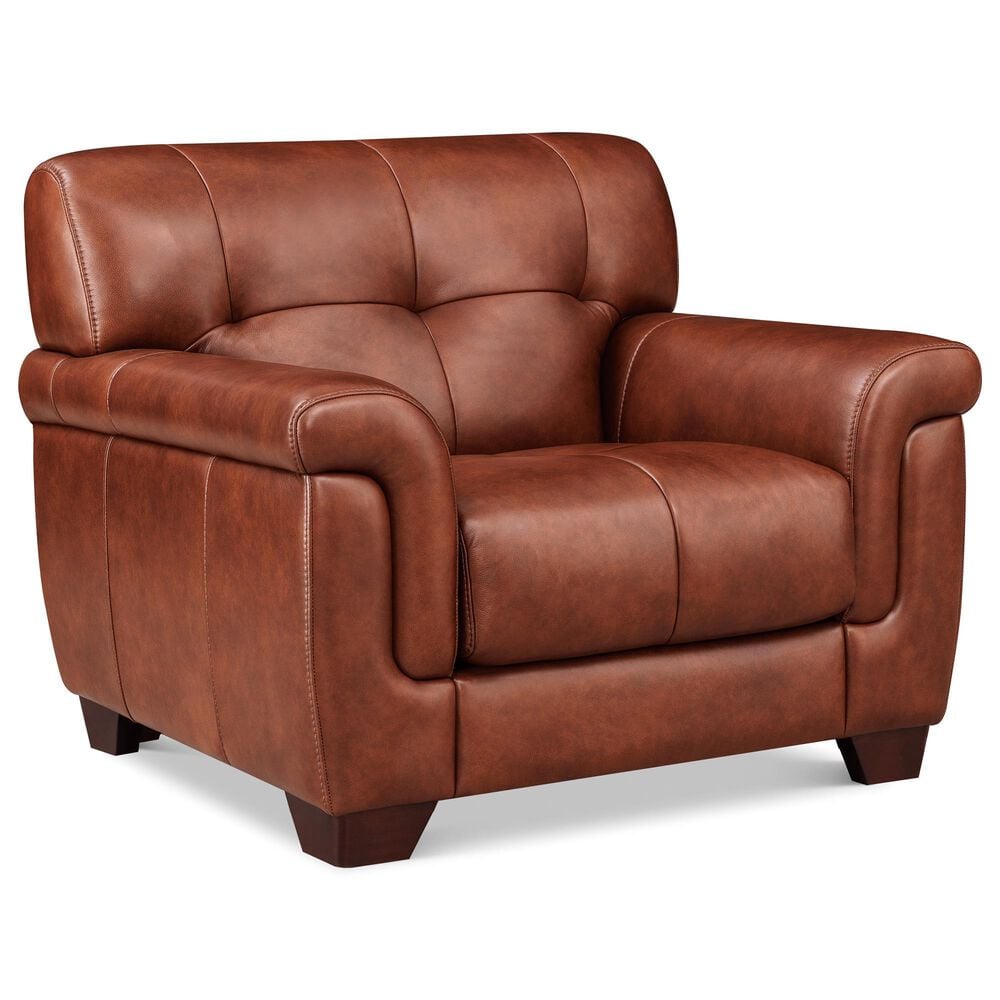 Hydeline Marylyn Stationary Chair and Ottoman Set in Berlin Brandy, , large