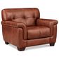 Hydeline Marylyn Stationary Chair and Ottoman Set in Berlin Brandy, , large