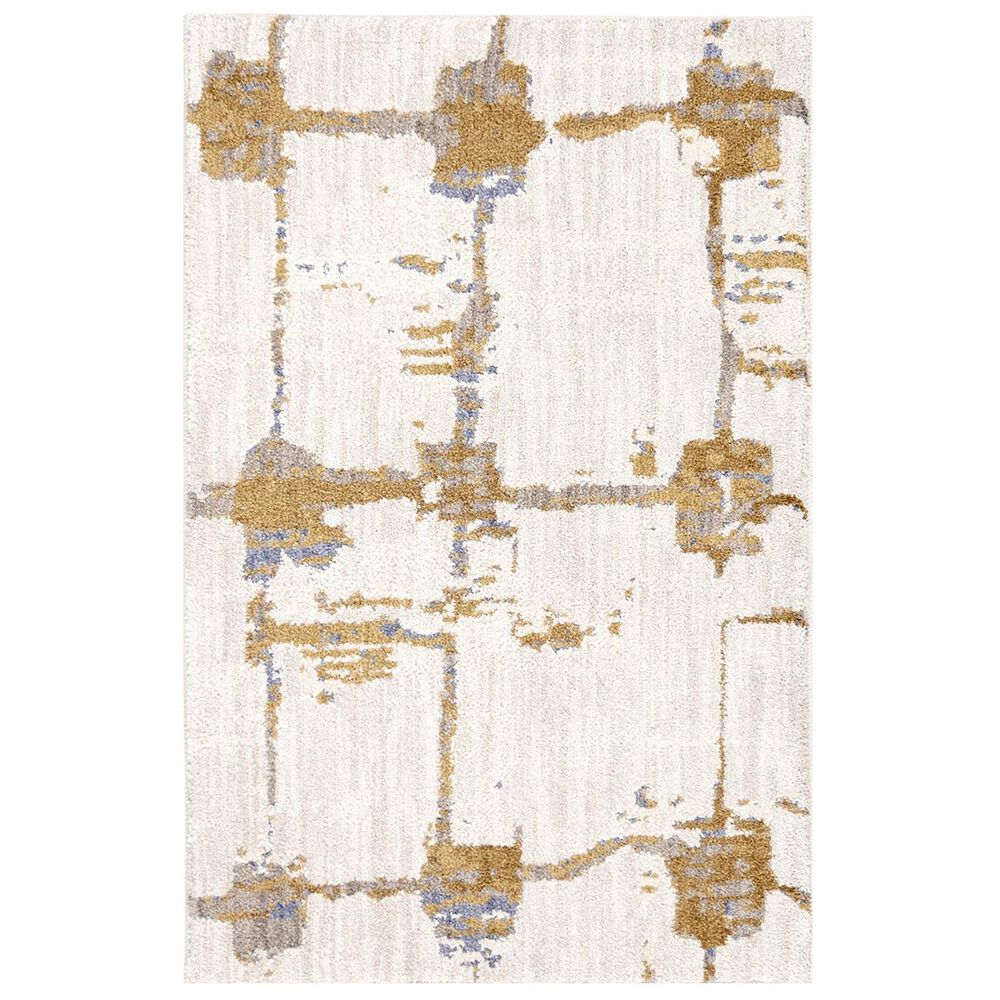 Karastan Mirage 91678-10037 2" x 3" Brushed Gold Runner, , large