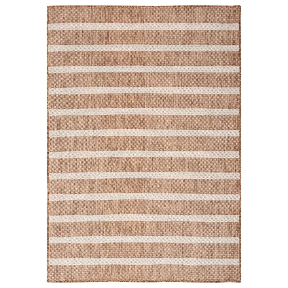 Nourison Positano POS03 Jute and Ivory 7&#39; x 10&#39; Indoor/Outdoor Area Rug, , large