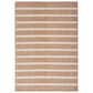 Nourison Positano POS03 Jute and Ivory 7" x 10" Indoor/Outdoor Area Rug, , large