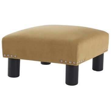 Jennifer Taylor Home Jules Square Accent Footstool Ottoman in Gold, , large