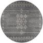 Dalyn Rug Company Sedona Southwestern 6" Round Charcoal Indoor/Outdoor Area Performance Rug, , large