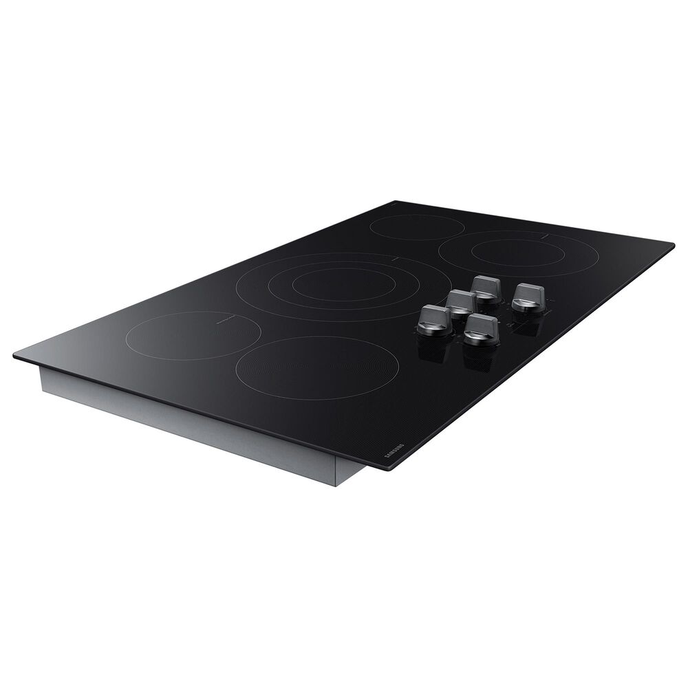 Samsung 36&quot; Electric Cooktop with Illuminated Knobs in Black, , large