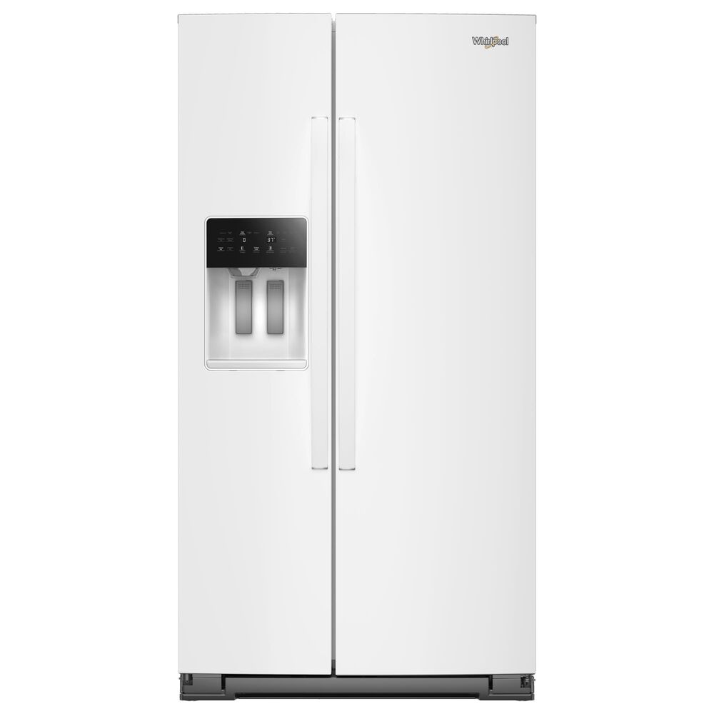 Whirlpool 20.85 Cu. Ft. Counter Depth Freestanding Side by Side Refrigerator in White, , large