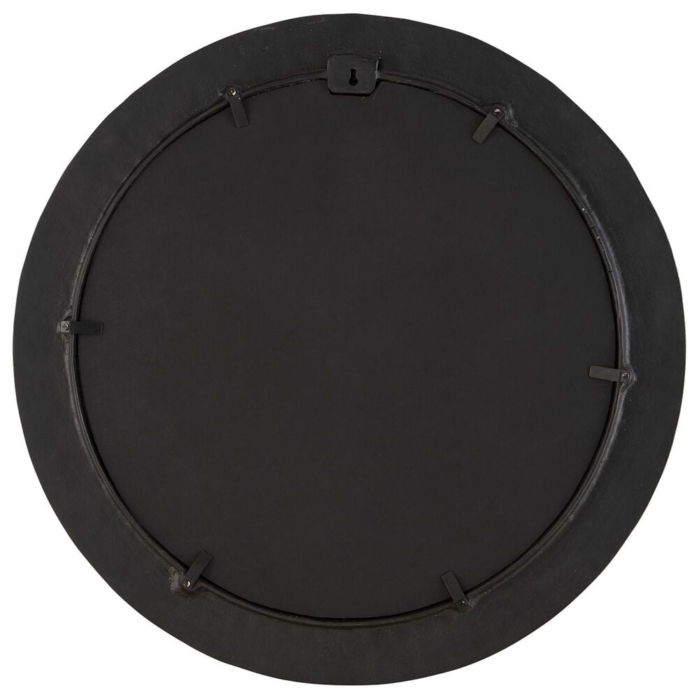 Ashley Ozias Accent Mirror in Black and Antiqued Silver, , large