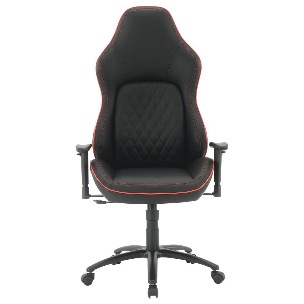 Valor Living High Stakes Gaming Chair in Black an Red, , large
