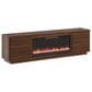 Legends Home Stardust 89" Fireplace Console with Fireplace Insert in Bourbon, , large