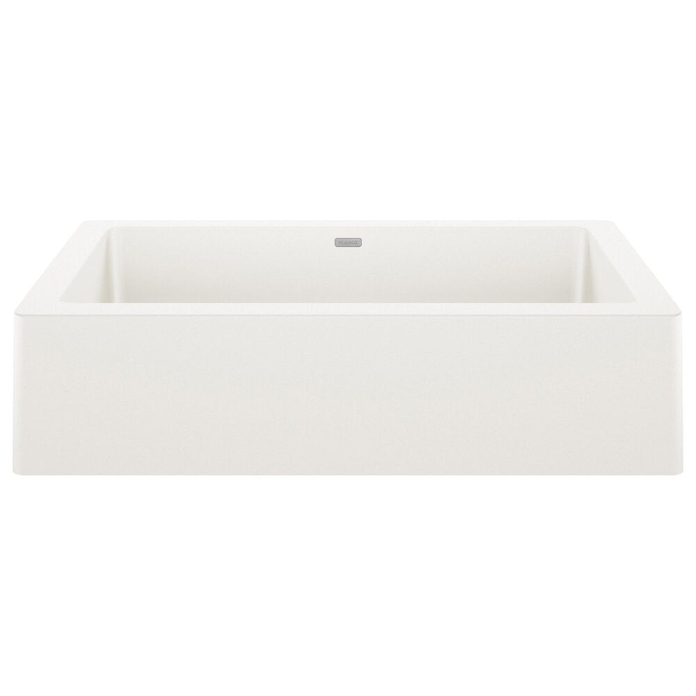 Blanco Vintera 30" Super Single Apron Farmhouse Sink in White, , large