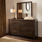Viceray Collections Lodge and Loft 6-Drawer Dresser and Mirror in Dark Oak, , large