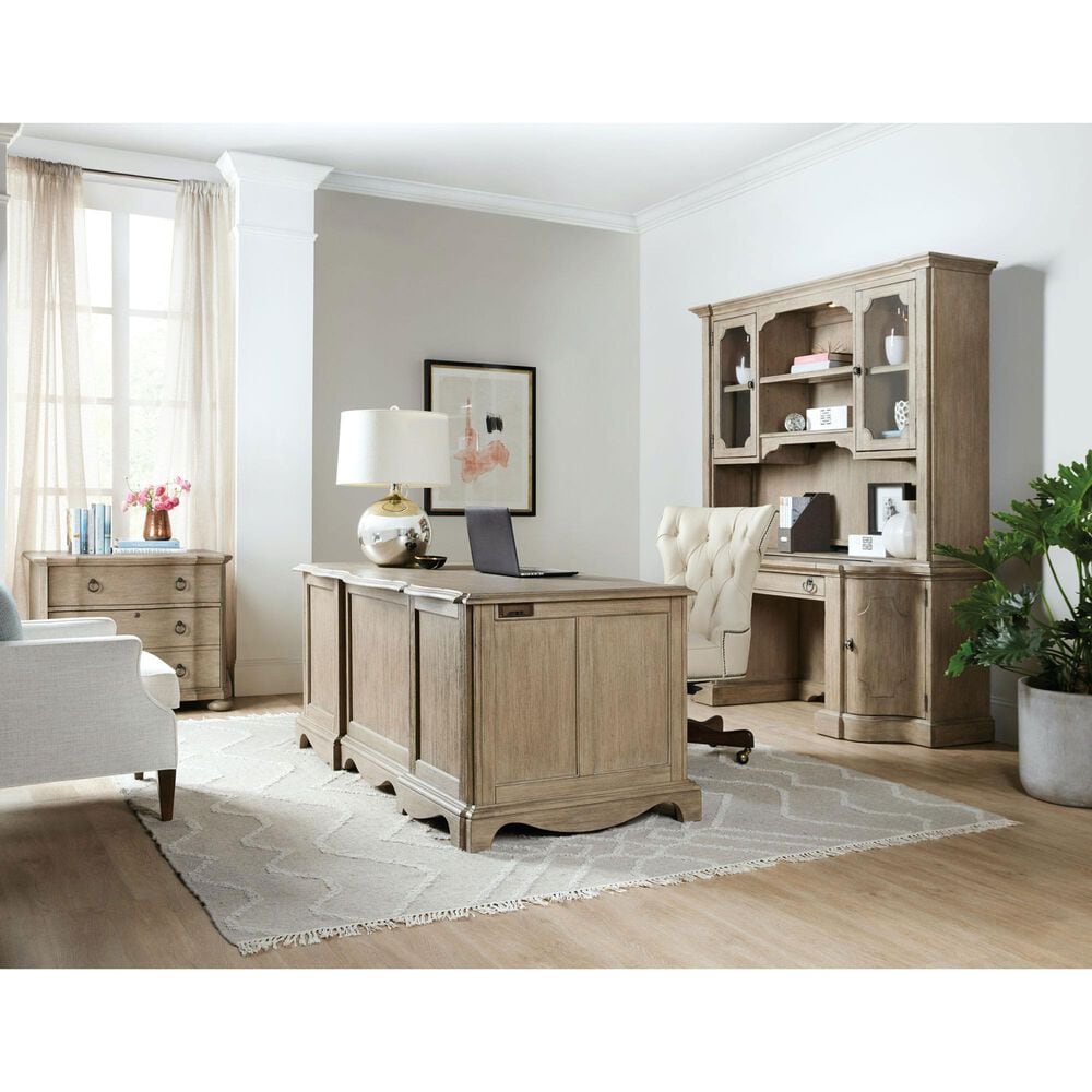 Hooker Furniture Corsica Executive Desk in Light Natural, , large