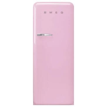SMEG 9.92 Cu. Ft. Freestanding Compact Refrigerator with Right Handle in Pink, , large