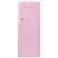 SMEG 9.92 Cu. Ft. Freestanding Compact Refrigerator with Right Handle in Pink, , large