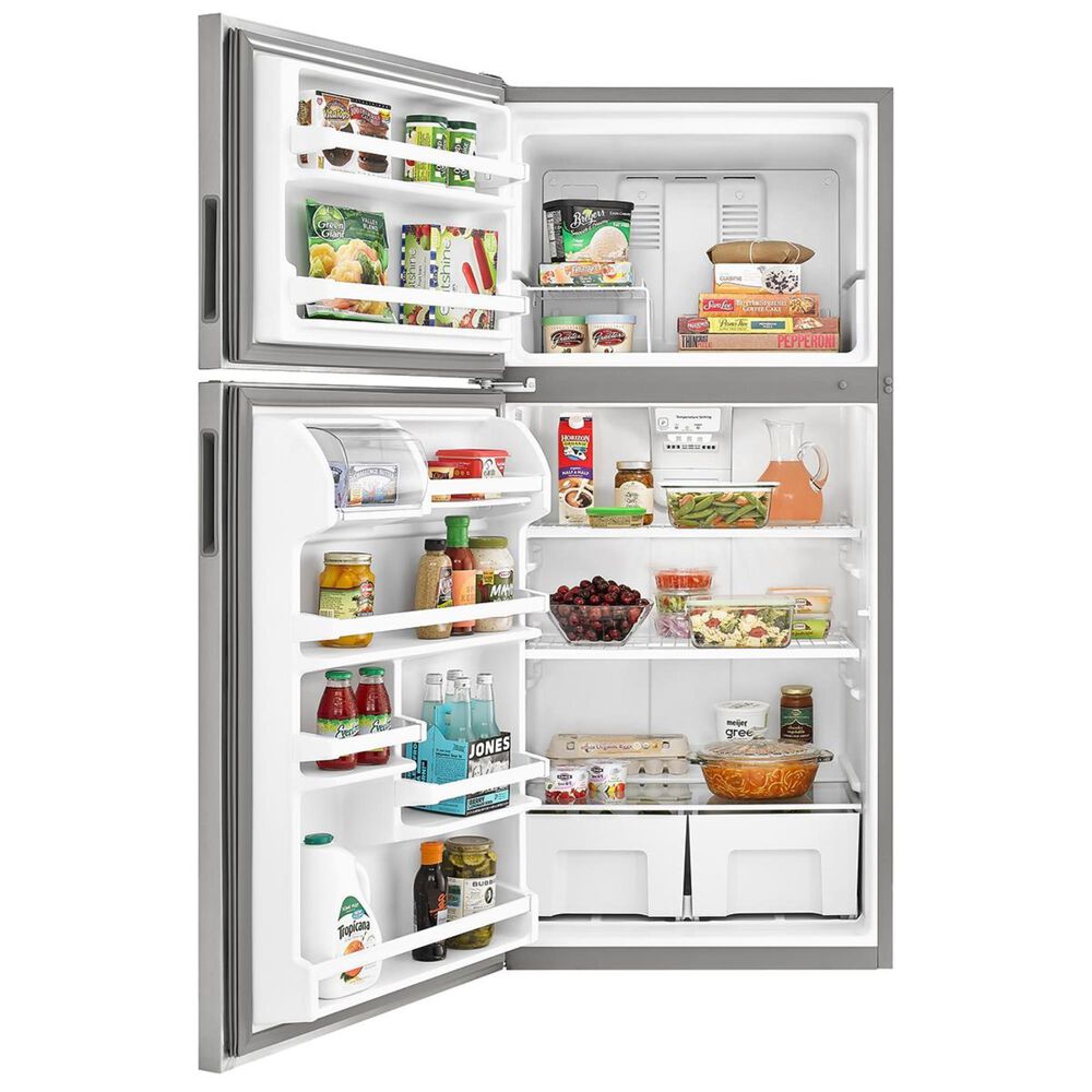 Amana 18 Cu. Ft. Top-Freezer Refrigerator with Electronic Temperature Controls in Stainless Steel, , large