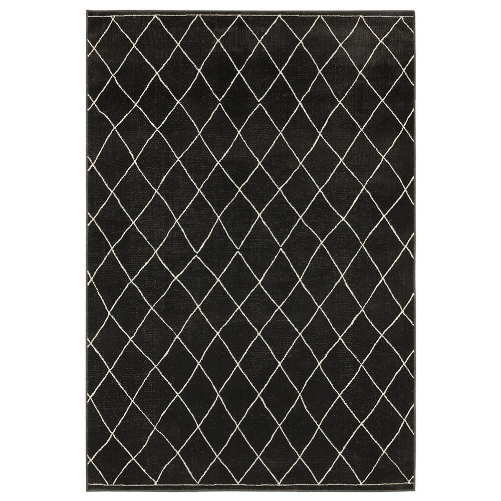 Oriental Weavers Raylan Geometric 7"10" x 10"10" Black Area Rug, , large