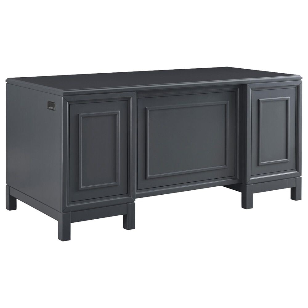 Riva Ridge Alexander 3-Piece Executive Desk with Door Bookcase and Combo File Set in Midnight, , large