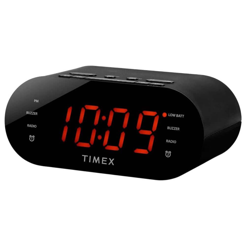 iHome FM Dual Alarm Clock Radio with USB Charging in Black, , large