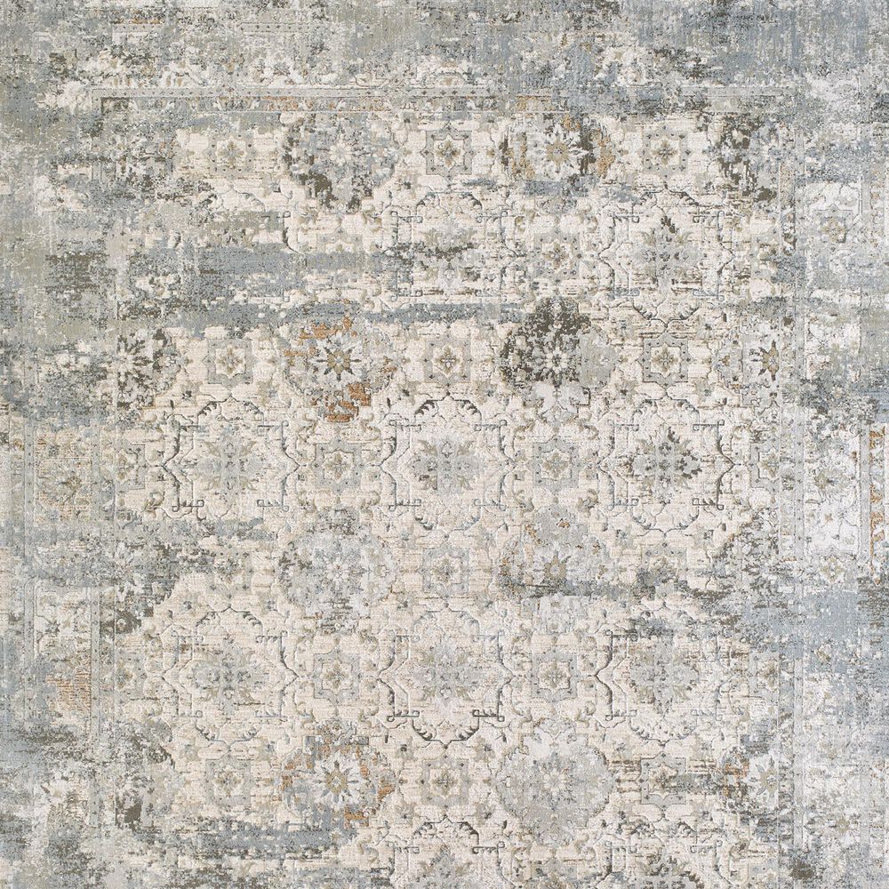 Surya Brunswick Light Gray, Charcoal, Cream, Light Brown, Mustard and Medium Brown 6'7" x 9'6" Area Rug, , large