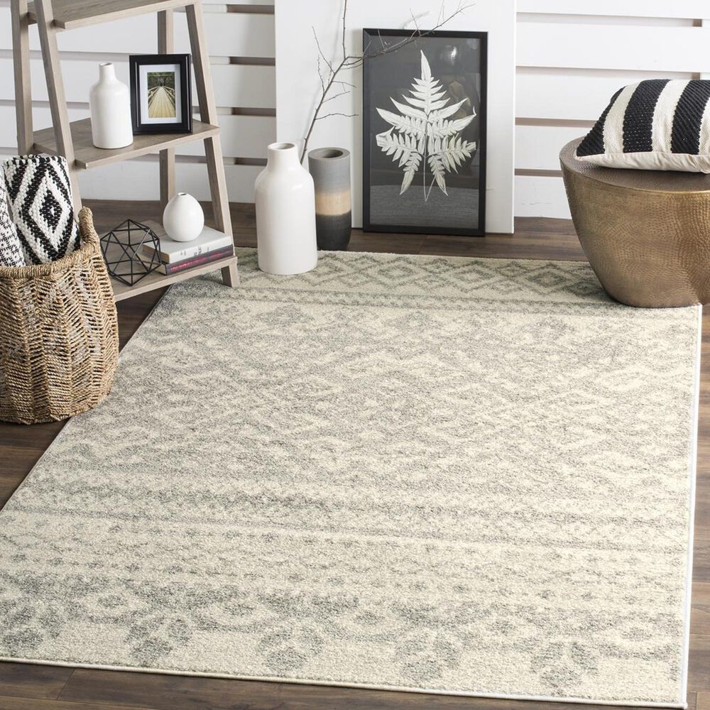 Safavieh Adirondack ADR107B-5 5&#39;1&quot; x 7&#39;6&quot; Ivory/Silver Area Rug, , large
